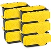 image:imageHOMZ Durabilt Plastic Storage Bins with Lids 27 Gal BlackYellow 2 PackBlack BaseYellow Lid