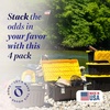 image:imageHOMZ Durabilt Plastic Storage Bins with Lids 27 Gal BlackYellow 2 PackBlack BaseYellow Lid