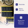 image:imageHOMZ Durabilt Plastic Storage Bins with Lids 27 Gal BlackYellow 2 PackBlack BaseYellow Lid