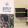 image:imageHOMZ Durabilt Plastic Storage Bins with Lids 27 Gal BlackYellow 2 PackBlack BaseYellow Lid