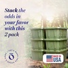 image:imageHOMZ Durabilt Plastic Storage Bins with Lids 27 Gal BlackYellow 2 PackCamo Green
