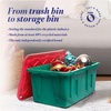 image:imageHOMZ Durabilt Plastic Storage Bins with Lids 27 Gal BlackYellow 2 PackGreen BaseRed Lid