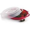 image:imageHOMZ Holiday Storage 24 Clear Plastic Wreath Container Red 3 PackRed