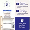 image:imageHOMZ Secure Latch Clear Plastic Storage Organizer Bins 15 Quart 4 PackBlue Lid