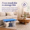 image:imageHOMZ Secure Latch Clear Plastic Storage Organizer Bins 15 Quart 4 PackBlue Lid