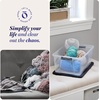 image:imageHOMZ Secure Latch Clear Plastic Storage Organizer Bins 15 Quart 4 PackClear