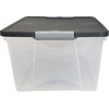 image:imageHOMZ Secure Latch Clear Plastic Storage Organizer Bins 15 Quart 4 PackClear