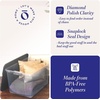 image:imageHOMZ Secure Latch Clear Plastic Storage Organizer Bins 15 Quart 4 PackGray Lid