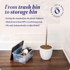image:imageHOMZ Secure Latch Clear Plastic Storage Organizer Bins 15 Quart 4 PackGray Lid