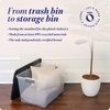 image:imageHOMZ Secure Latch Clear Plastic Storage Organizer Bins 15 Quart 4 PackGray Lid