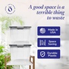 image:imageHOMZ Secure Latch Clear Plastic Storage Organizer Bins 15 Quart 4 PackGray Lid