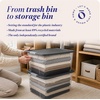 image:imageHOMZ Secure Latch Clear Plastic Storage Organizer Bins 15 Quart 4 PackGray Lid