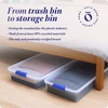 image:imageHOMZ Under Bed Clear Plastic Storage Bin wLid 60 Qt Blue Latch 2 PackBlue