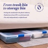image:imageHOMZ Under Bed Clear Plastic Storage Bin wLid 60 Qt Blue Latch 2 PackBlue