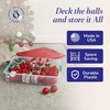 image:imageHOMZ Under Bed Clear Plastic Storage Bin wLid 60 Qt Blue Latch 2 PackClear