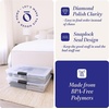 image:imageHOMZ Under Bed Clear Plastic Storage Bin wLid 60 Qt Blue Latch 2 PackGray