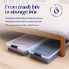image:imageHOMZ Under Bed Clear Plastic Storage Bin wLid 60 Qt Blue Latch 2 PackGrey