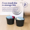 image:imageHOMZ Utility Tub Storage Bucket with Rope Handles 17 Gal Black 2 PackBlack