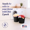 image:imageHOMZ Utility Tub Storage Bucket with Rope Handles 17 Gal Black 2 PackBlack