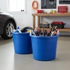 image:imageHOMZ Utility Tub Storage Bucket with Rope Handles 17 Gal Black 2 PackBlue