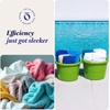 image:imageHOMZ Utility Tub Storage Bucket with Rope Handles 17 Gal Black 2 PackBold Lime Green