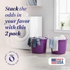 image:imageHOMZ Utility Tub Storage Bucket with Rope Handles 17 Gal Black 2 PackPurple