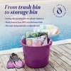 image:imageHOMZ Utility Tub Storage Bucket with Rope Handles 17 Gal Black 2 PackPurple