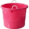 image:imageHOMZ Utility Tub Storage Bucket with Rope Handles 18 Gal Black 2 PackPink