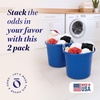 image:imageHOMZ Utility Tub Storage Bucket with Rope Handles 18 Gal Blue 2 PackBlue
