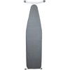 image:imageHomz TLeg Clothes Ironing Board Portable Compact Foldable Standard Size Adjustable Height with Foam Pad amp Cotton Cover Charcoal GrayCharcoal Gray