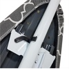 image:imageHomz TLeg Clothes Ironing Board Portable Compact Foldable Standard Size Adjustable Height with Foam Pad amp Cotton Cover Charcoal GrayGray Lattice