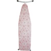 image:imageHomz TLeg Clothes Ironing Board Portable Compact Foldable Standard Size Adjustable Height with Foam Pad amp Cotton Cover Charcoal GrayPink Peony
