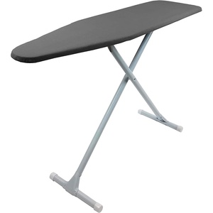image:imageHomz TLeg Clothes Ironing Board Portable Compact Foldable Standard Size Adjustable Height with Foam Pad amp Cotton Cover Charcoal GrayGray
