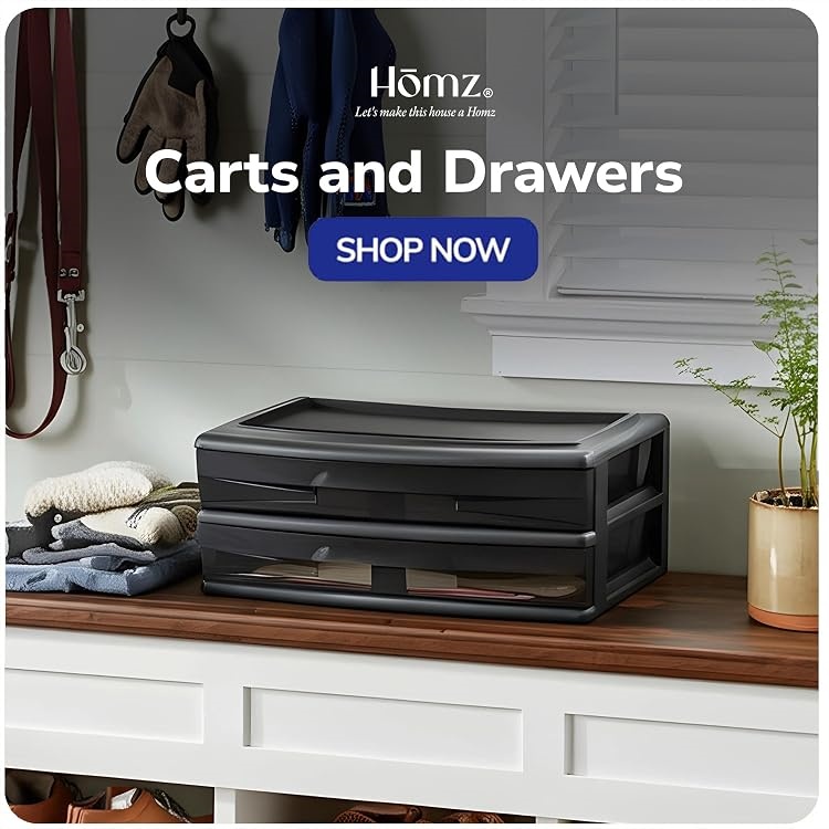 Homz｜Storage Organizer Bins，Practical Home Storage & Organization Solutions
