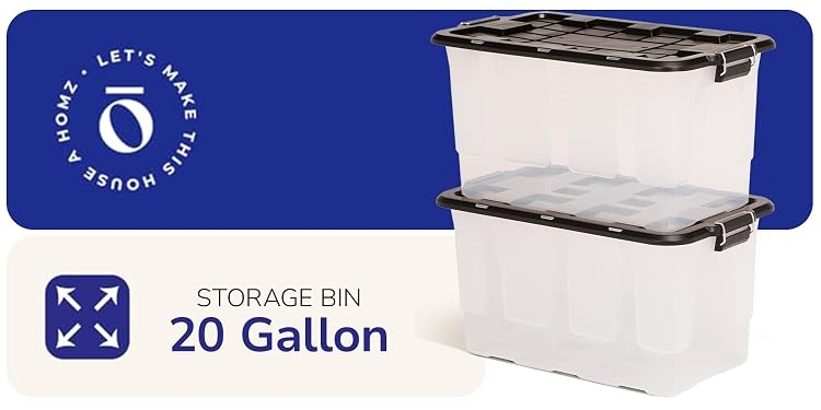 Homz｜Storage Organizer Bins，Practical Home Storage & Organization Solutions