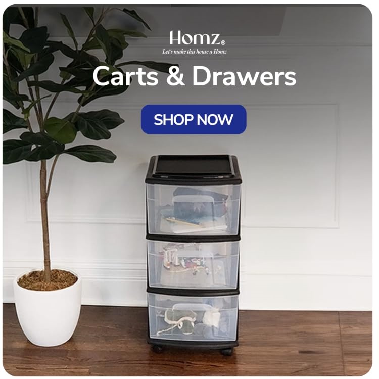 Homz｜Storage Organizer Bins，Practical Home Storage & Organization Solutions