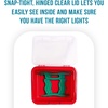 image:imageHOMZ Holiday Light Organizer  Plastic Storage Container with Green Cord Wraps  Red Container with Clear Hinged Lid  Snap Lock Closure  Set of 2 with 8 Cord Wraps2 Pack